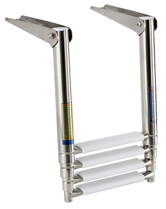 Telescopic ladder for gangplank 4 step wide Stuart Marine Malta